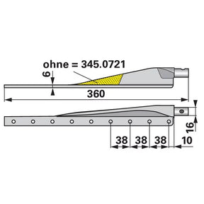 Untermesserkopf ESM 3450700 – Balkenmäher Ersatzteil