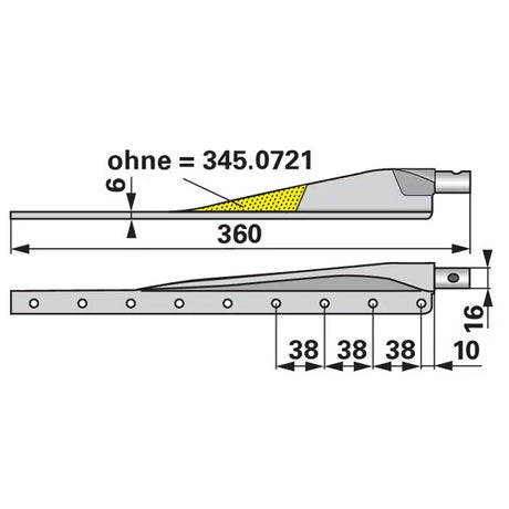 Untermesserkopf ESM 3450700 – Balkenmäher Ersatzteil