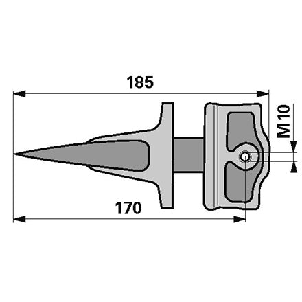 ESM Einzelfinger glatt 2390040 – Balkenmäher Ersatzteil