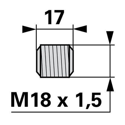 Gewindestift M18 x 17 mm ESM 3233360 - Variante 1 – Balkenmäher Ersatzteil