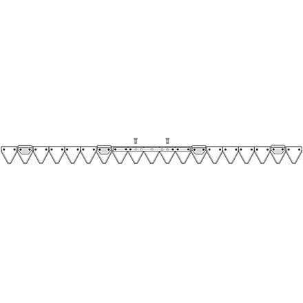 ESM Mähmesser 145 cm 259.0510 gezahnt DIN80 – Messer für Scheibenmähwerk Ersatzteil