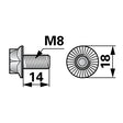 ESM Rippschraube M8 x 14 H095.313.360 - Variante 1 – Schrauben Ersatzteil