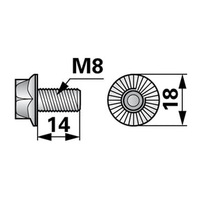 ESM Rippschraube M8 x 14 H095.313.360 - Variante 1 – Schrauben Ersatzteil