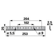 Verstärkungsleiste 3740210 - L 253 mm - zu Agria – Balkenmäher Ersatzteil