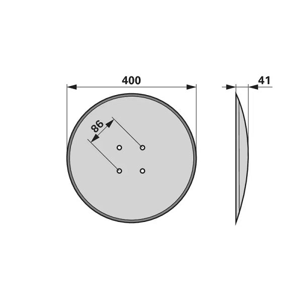 Eggenscheibe - Lochkreis 86 mm – Egge Ersatzteil