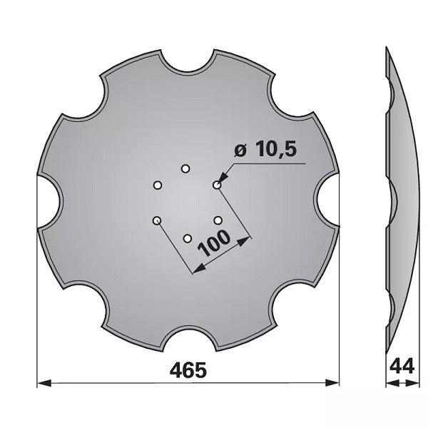 Eggenscheibe - gezahnt - 3490471 zu Lemken – Egge Scheiben Ersatzteil