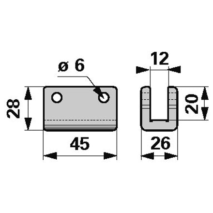 Esm Messerhalter 332.201 – Halter für Balkenmäher Ersatzteil