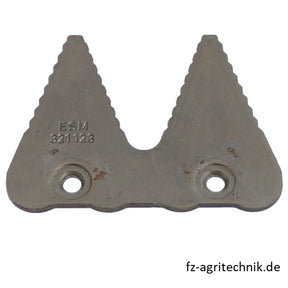 Esm Doppelbalkenklinge gezahnt 321.123 – Klingen für Scheibenmähwerk Ersatzteil