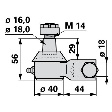 ESM Kugelgelenk 18 mm zum Obermesser 289.0090 – Kugelgelenke für Traktor Ersatzteil