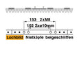Mähmesser 122 cm Esm 249.2340 mit 24 Klingenspitzen – Messer für Scheibenmähwerk Ersatzteil