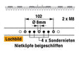 Mähmesser 148 cm Esm 249.1930 mit 29 Klingenspitzen – Klingen für Balkenmäher Ersatzteil