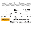 Mähmesser 87 cm Esm 249.1230 mit 17 Klingenspitzen – Klingen für Balkenmäher Ersatzteil