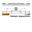 Mähmesser 91 cm Esm 249.1610 mit 18 Klingenspitzen – Klingen für Balkenmäher Ersatzteil