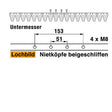 Mähmesser 91 cm Esm 265.0620 mit 18 Klingenspitzen – Klingen für Balkenmäher Ersatzteil