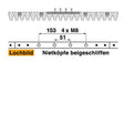 Mähmesser 102 cm Esm 249.0960 mit 20 Klingenspitzen – Klingen für Balkenmäher Ersatzteil