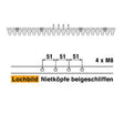 Mähmesser 112 cm Esm 248.1480 mit 22 Klingenspitzen – Klingen für Balkenmäher Ersatzteil