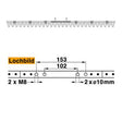 Mähmesser (Obermesser) 142 cm Esm 251.0560 mit 28 Klingenspitzen – Klingen für Balkenmäher Ersatzteil
