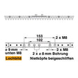 Mähmesser (Obermesser) 142 cm Esm 251.0590 mit 28 Klingenspitzen – Klingen für Balkenmäher Ersatzteil