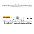 Mähmesser (Obermesser) 142 cm Esm 251.0820 mit 28 Klingenspitzen – Klingen für Balkenmäher Ersatzteil
