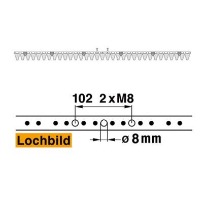 Mähmesser 168 cm Esm 250.0140 mit 33 Klingenspitzen – Klingen für Balkenmäher Ersatzteil