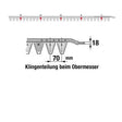 Obermesser 210 cm Esm 262.6150 mit 30 Klingenspitzen – Balkenmäher Ersatzteil