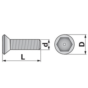 Esm Senkschraube M12 x 20 mm 323.2660 – Deutz Sechskantschrauben Ersatzteil