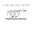 Untermesser 190 cm Esm 265.5810 mit 24 Klingenspitzen – Balkenmäher Ersatzteil
