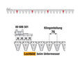 Untermesser 205 cm Esm 265.0068 mit 27 Klingenspitzen – Klingen für Balkenmäher Ersatzteil