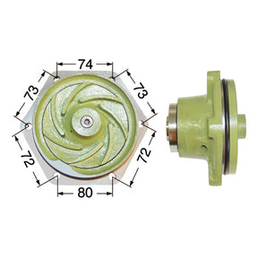 Wasserpumpe C312200610010 - F312200610010 zu Fendt – Wasserpumpen Ersatzteil