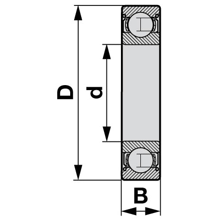 FAG Rillenkugellager 35 x 62 x 14 mm H009.060.070 – Lager für Trommelmähwerk Ersatzteil