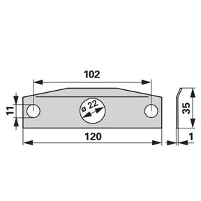 Federblech 253152 zu Rapid – Landtechnik Ersatzteil