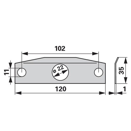 Federblech 253152 zu Rapid – Landtechnik Ersatzteil