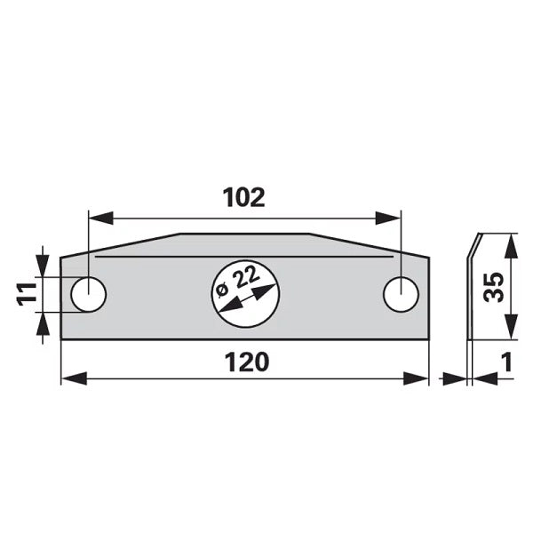 Federblech 253152 zu Rapid – Landtechnik Ersatzteil