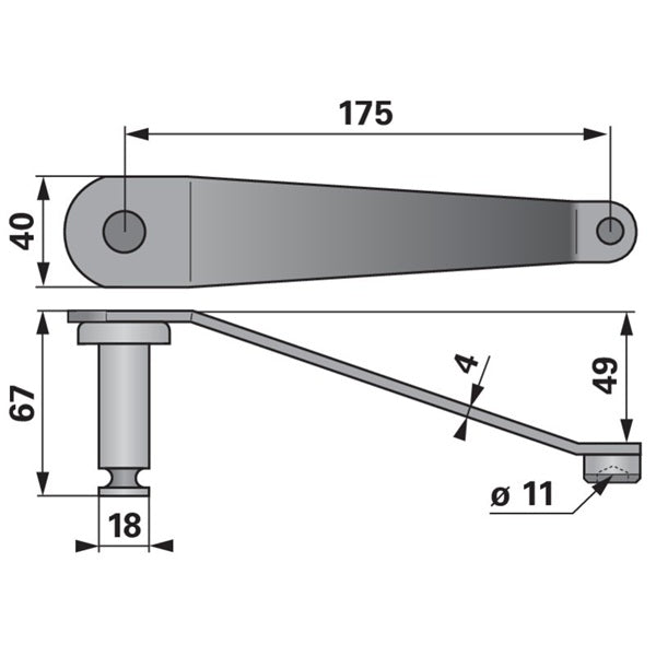 Federbügel ESM 2670410 - Variante 1 – Halter für Balkenmäher Ersatzteil