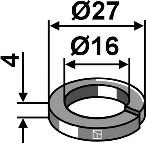 Federring Ø27x4xØ16 9205.1700 zu Herder