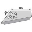 Flügelschar - links - Arbeitsbreite 225 mm – Grubber Flügel Ersatzteil