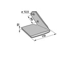 Flügelschar - rechts - Arbeitsbreite 110 mm – Grubber Flügel Ersatzteil