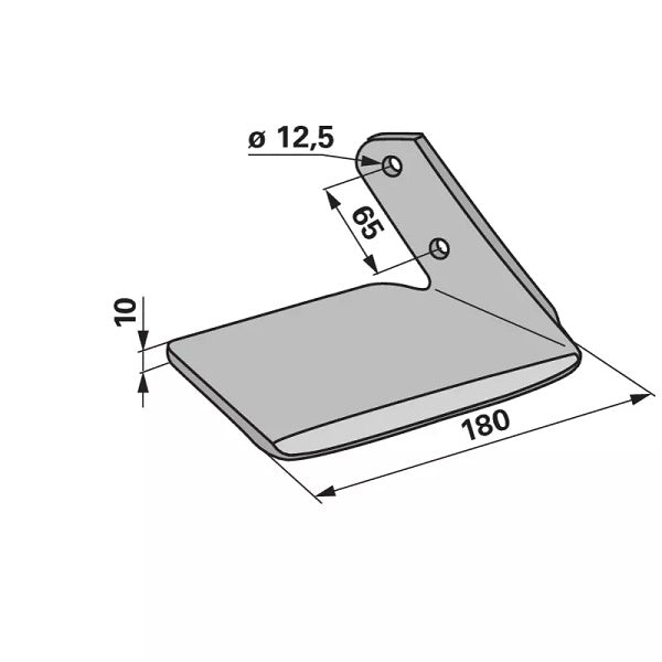 Flügelschar - rechts - Arbeitsbreite 180 mm – Grubber Flügel Ersatzteil
