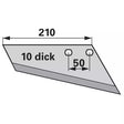 Flügelschar - rechts - S = 10 mm – Grubber Schare Ersatzteil