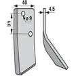 Mischwagen - Fräsmesser 94832601 zu Delaval – Fräsmesser Ersatzteil
