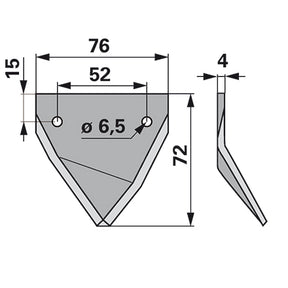 Mischwagen - Fräsmesser zu Seko - Variante 2 – Fräsmesser Ersatzteil