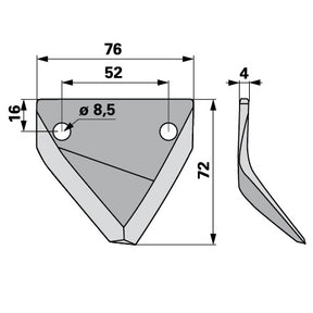 Mischwagen - Fräsmesser 24479056 zu Seko – Fräsmesser Ersatzteil