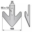 Gänsefußschar - Arbeitsbreite 165 mm – Grubber Gänsefuß Ersatzteil