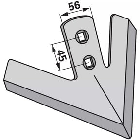 Gänsefußschar - Arbeitsbreite 245 mm – Grubber Ersatzteil