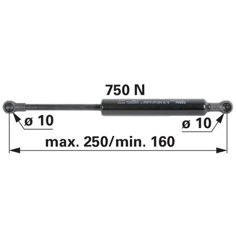 Gasdruckfeder 4429617 für Tür zu Hürlimann – Traktor Gasdruckfedern Ersatzteil
