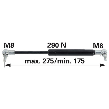 Gasdruckfeder 3478319M2 zu Massey Ferguson - Variante 1 – Sonstiges für Traktorkabine Ersatzteil