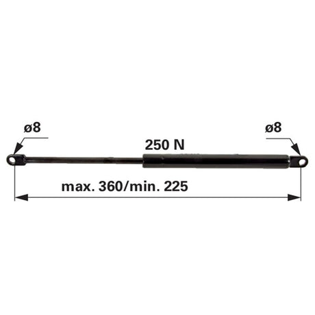 Gasdruckfeder 6-100.25.360 zu Mauser – Landtechnik Ersatzteil