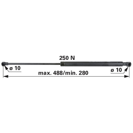 Gasdruckfeder 82022475 zu New Holland – Traktor Gasdruckfedern Ersatzteil