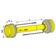 Gelenkwellenschutz komplett 1000 mm Walterscheid 1368631 – Gelenkwelle Ersatzteil