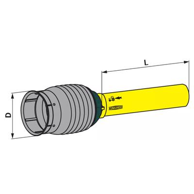 Gelenkwellenvollschutzhälfte außen 1000 mm Power Drive Walterscheid 1116490 – Gelenkwelle Ersatzteil